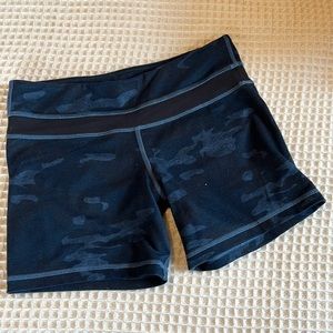 Lululemon blue camo shorts